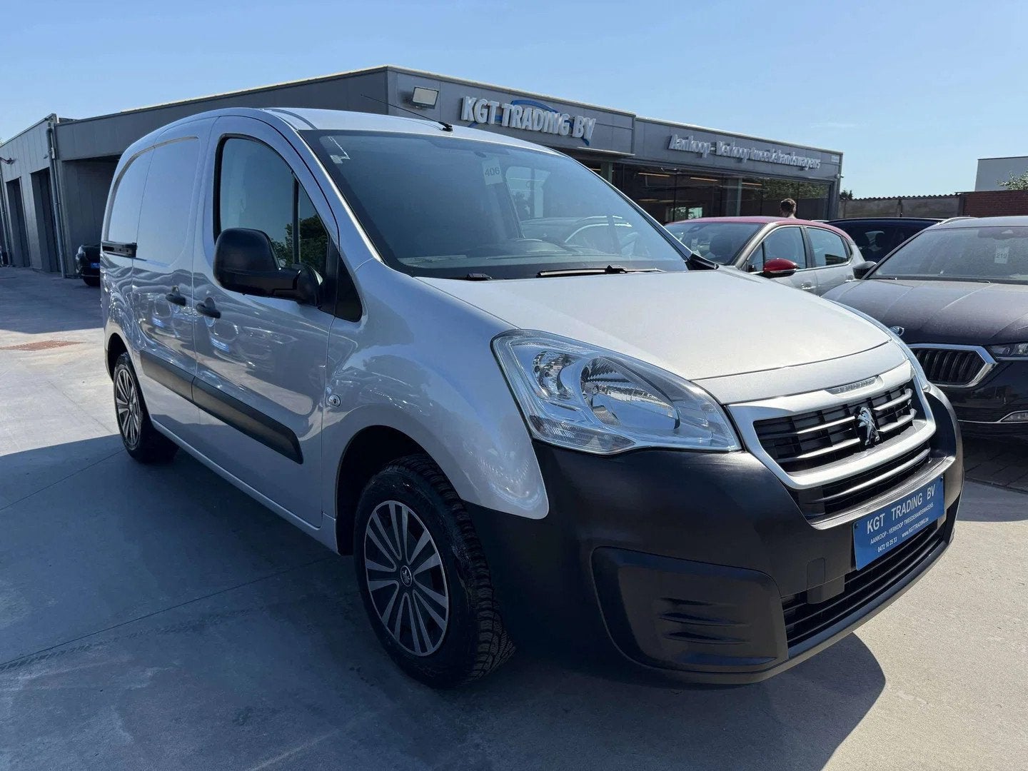 Peugeot Partner 1.6 BLUEHDI 3 ZIT PARKEERSENSOREN BLUETOOTH, Autos, Argent ou Gris, Achat, Euro 6, Noir