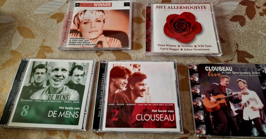 5 cd's nederlandstalig, Ophalen, Zo goed als nieuw