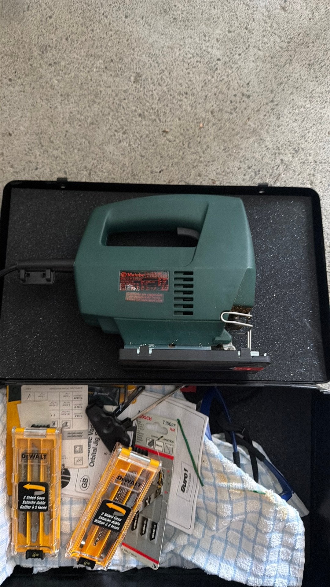 Metabo Typ St EP 455 + set zaagblaadjes, Doe-het-zelf en Bouw, Decoupeerzaag, Nieuw, Ophalen of Verzenden, 30 tot 70 mm