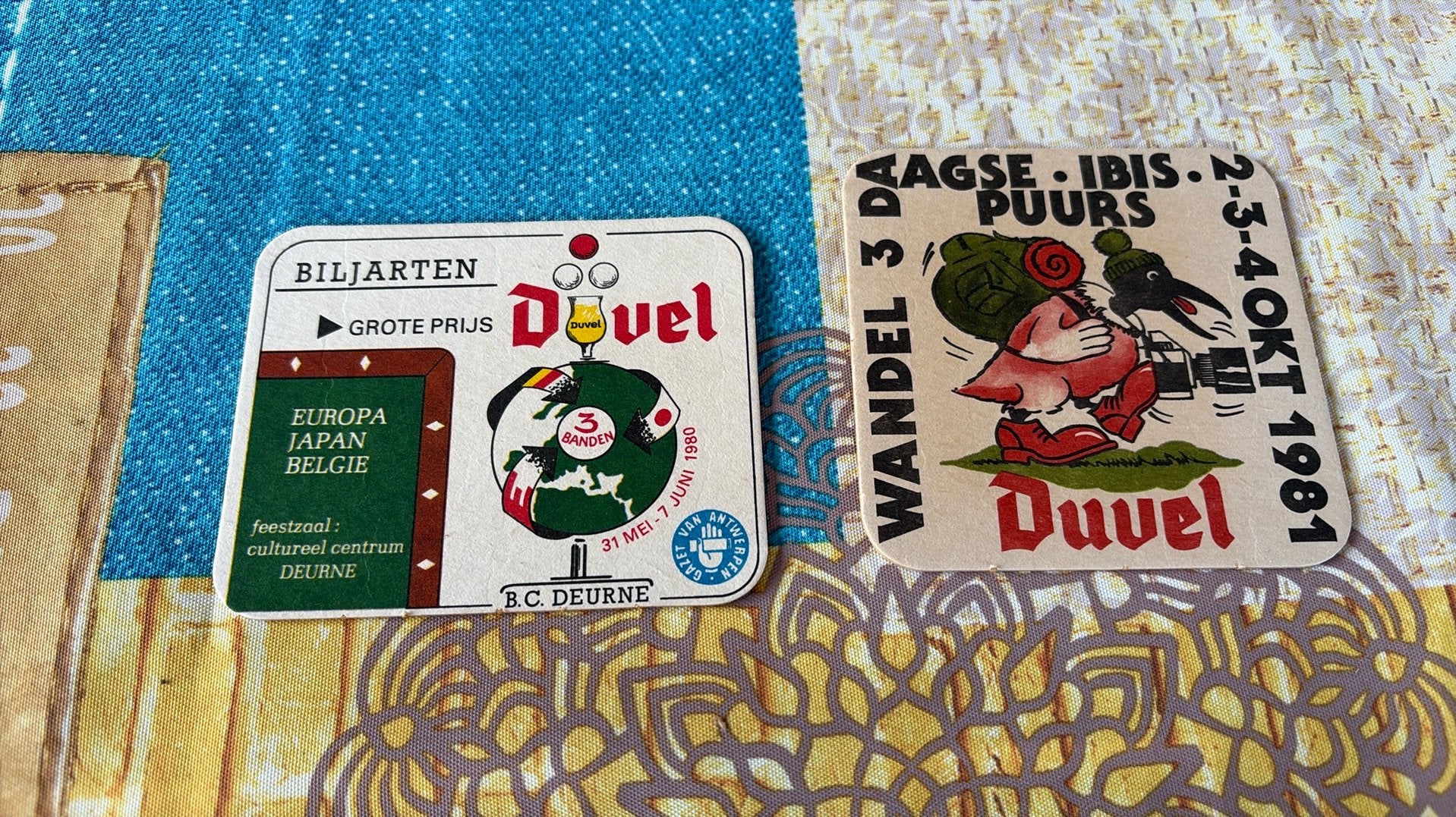 Cartes publicitaires à bière Duvel 1980-81 Deurne-Puurs, Enlèvement ou Envoi, Neuf, Duvel