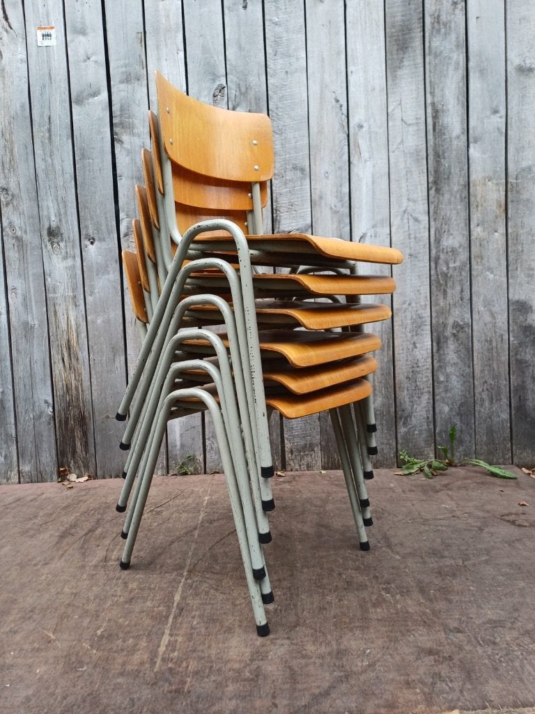 Chaise de cantine industrielle RAW |  148 en stock, Maison & Meubles, Chaises, Enlèvement ou Envoi, Brun, Industriële kantinestoel