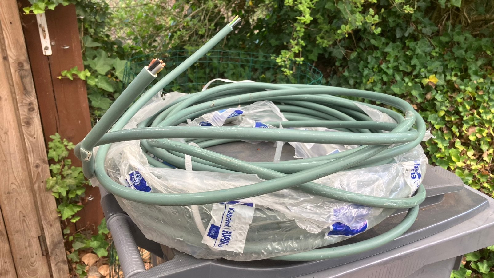34m groene XGB 5G10 restkabel, Doe-het-zelf en Bouw, Elektriciteit en Kabels, Ophalen, Nieuw