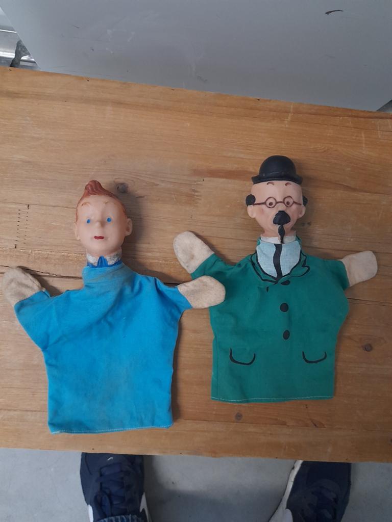 Marionettes Tintin et Tournesol, Enlèvement ou Envoi, Tintin