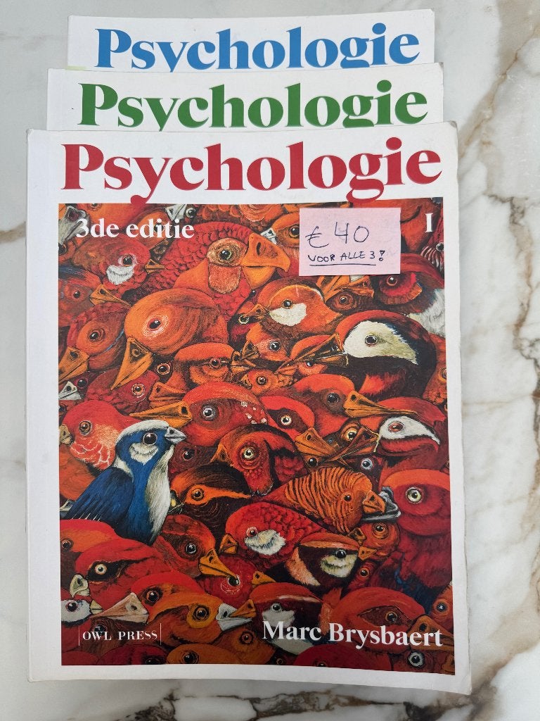 Boeken 1ste bachelor Psychologie UGent, Ophalen, Zo goed als nieuw, Hoger Onderwijs