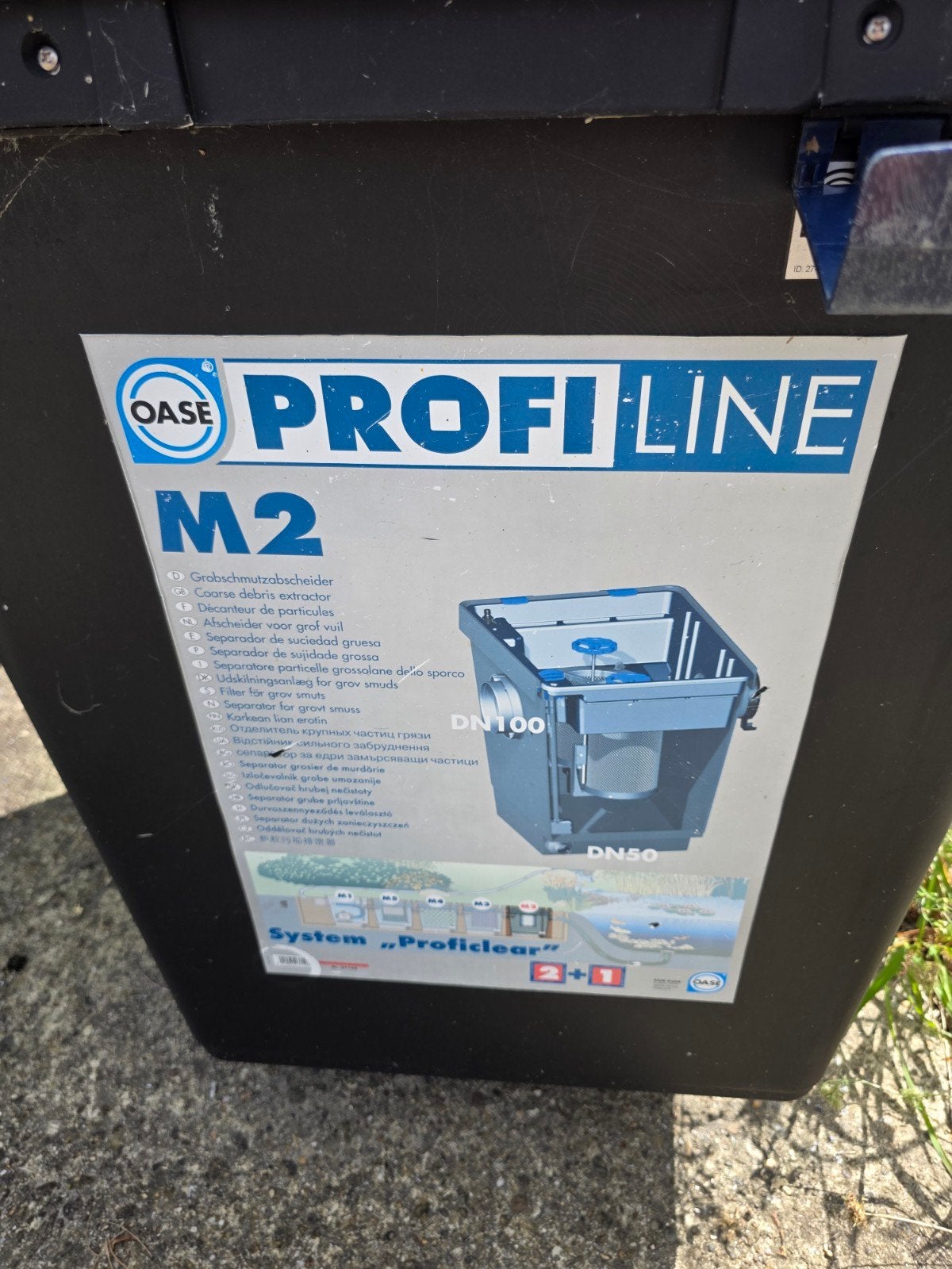 Oase zeef filter M2, Ophalen