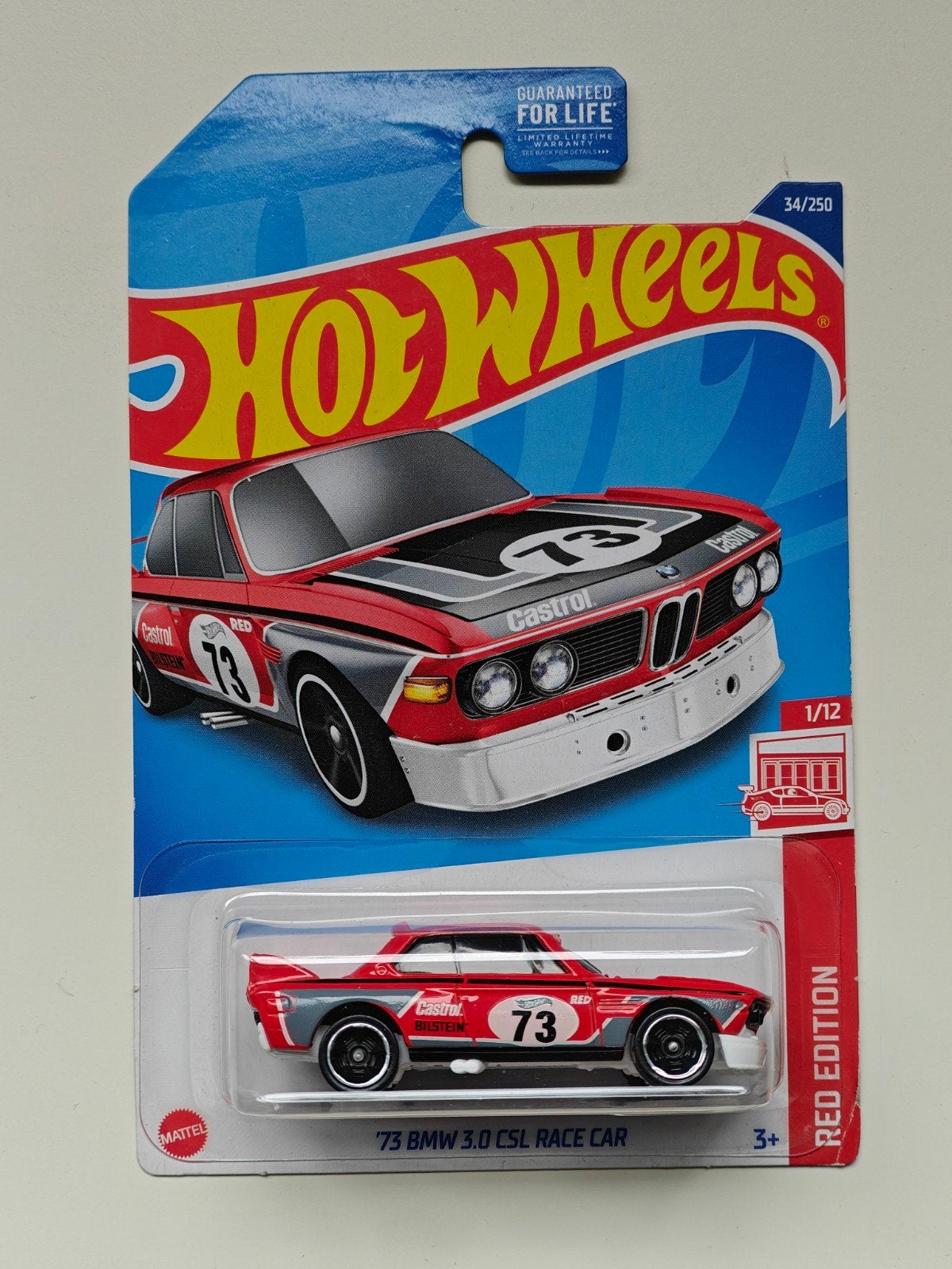 Hot Wheels '73 BMW 3.0 CSL Race Car Target Exclusive Rood, Enlèvement ou Envoi, Voiture