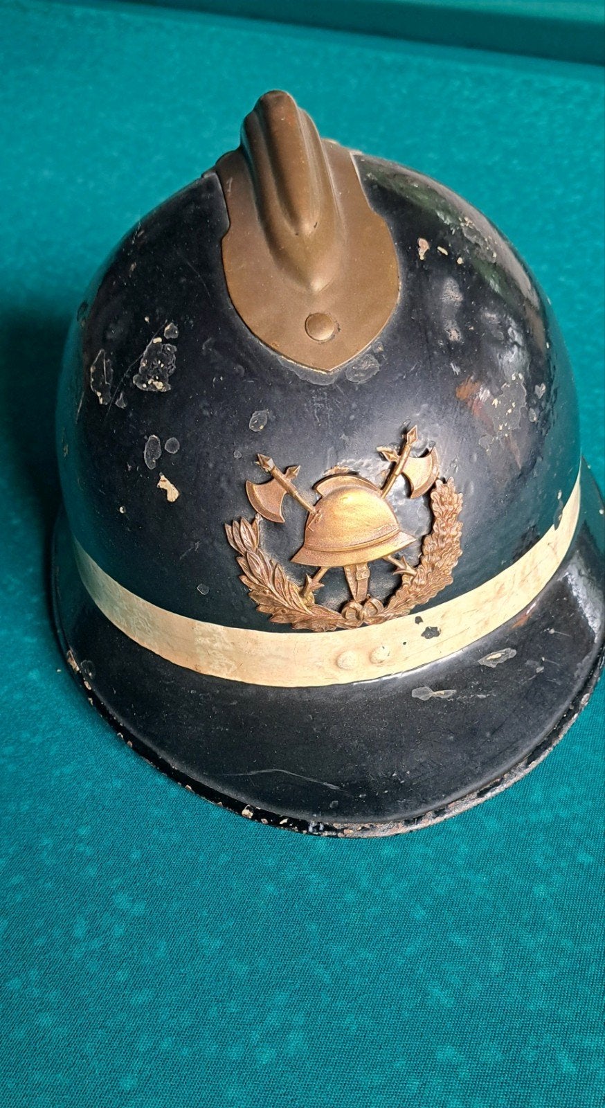 Adrian helm brandweer WO1 WO2 ? Zeldzaam, Verzamelen, Ophalen of Verzenden