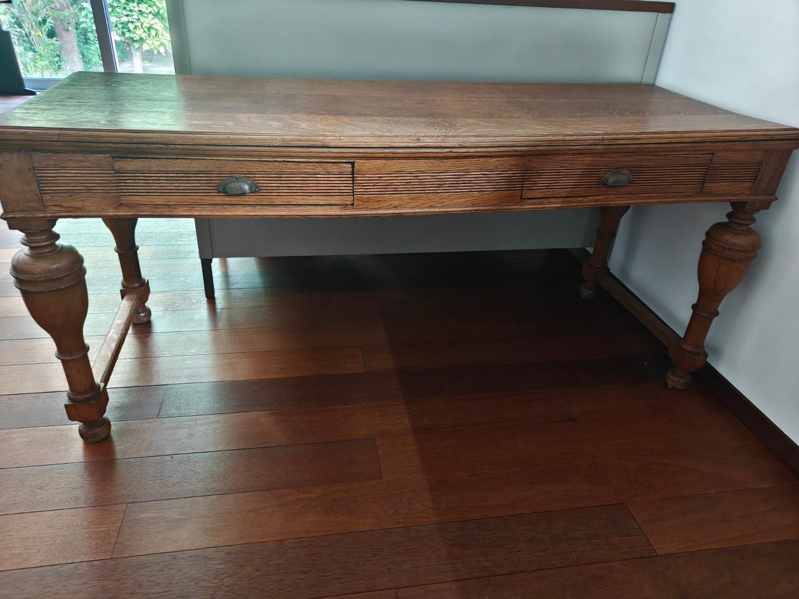 Ancienne table de bureau, Antiquités & Art, Enlèvement