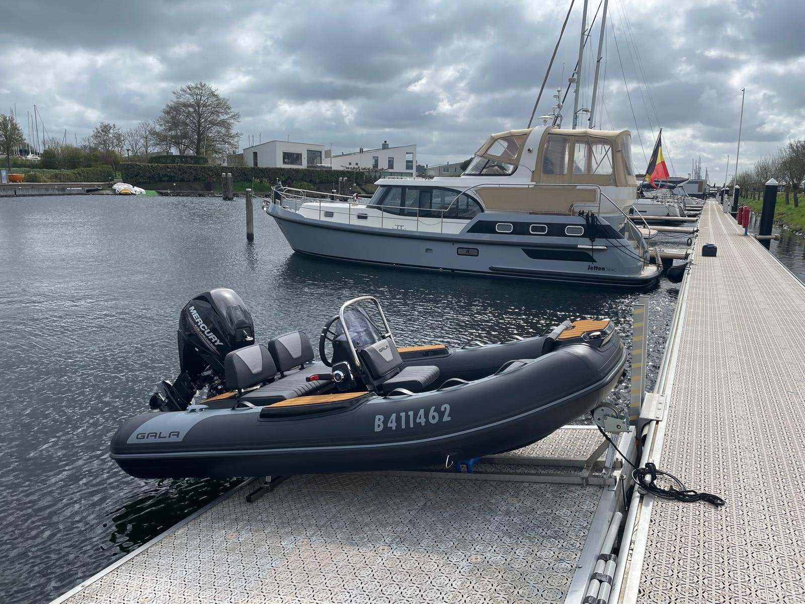 Rib gala 330 met mercury 30 PK + trailer te koop., Watersport en Boten, Ophalen, Zo goed als nieuw, Gala, Buitenboordmotor