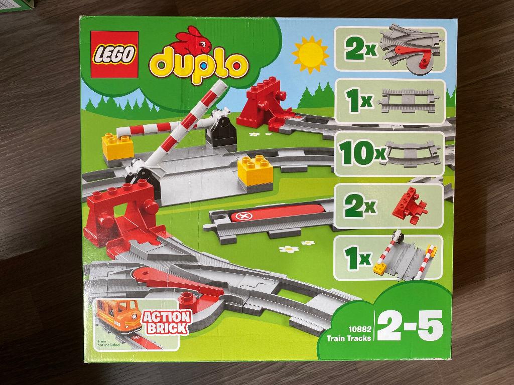 Lego Duplo Treinrails 10882 (2 sets), Ophalen, Compleet, Overige thema's, Zo goed als nieuw