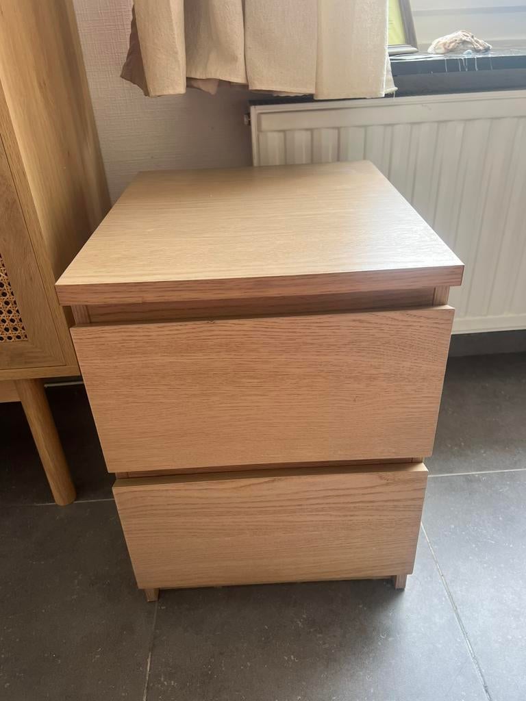 Tables de nuit en bois Malm, Maison & Meubles, Enlèvement, Comme neuf