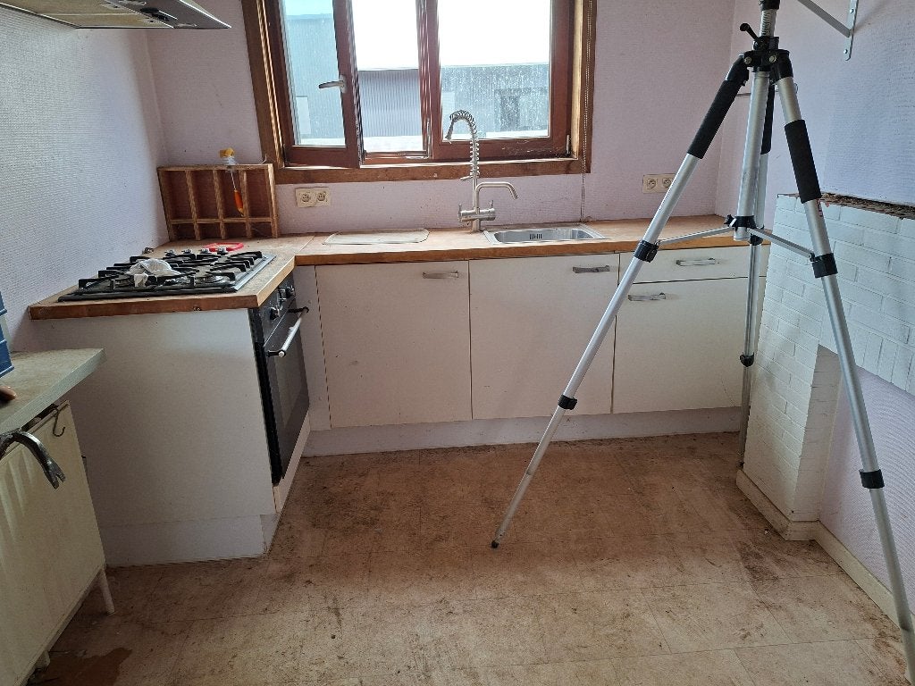 Keuken meubel met gasvuur, oven en dampkap, Ophalen, Gebruikt