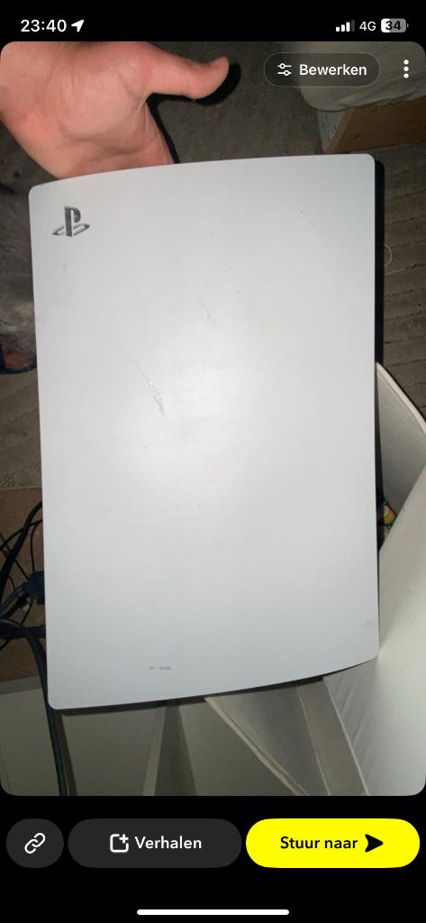 PS5 wit, met top conditie!, Enlèvement, Utilisé, Playstation 5 Digital