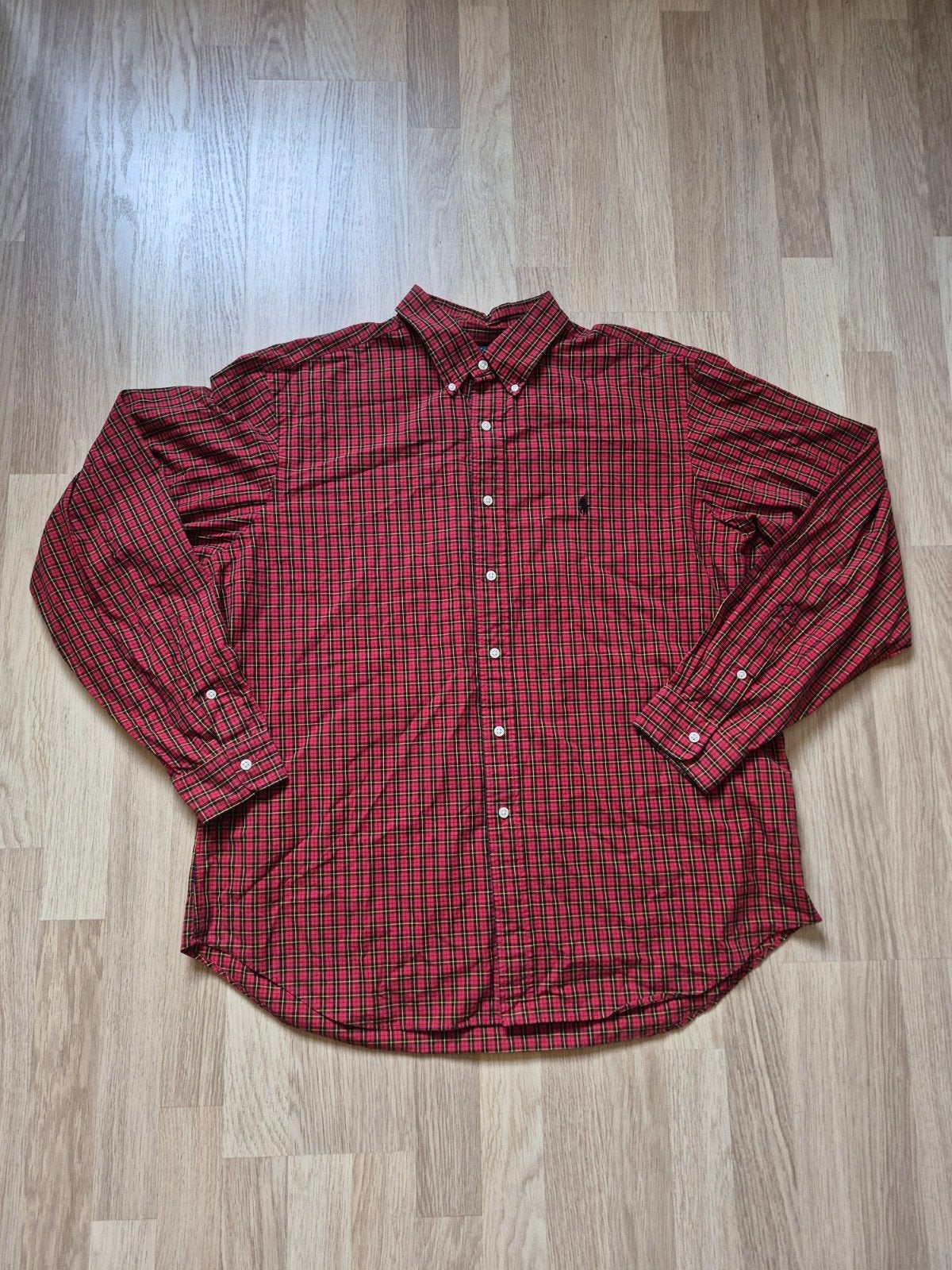 Chemise Ralph Lauren vintage - Coupe classique - Taille XL, Rouge, Enlèvement ou Envoi, Ralph Lauren, Comme neuf