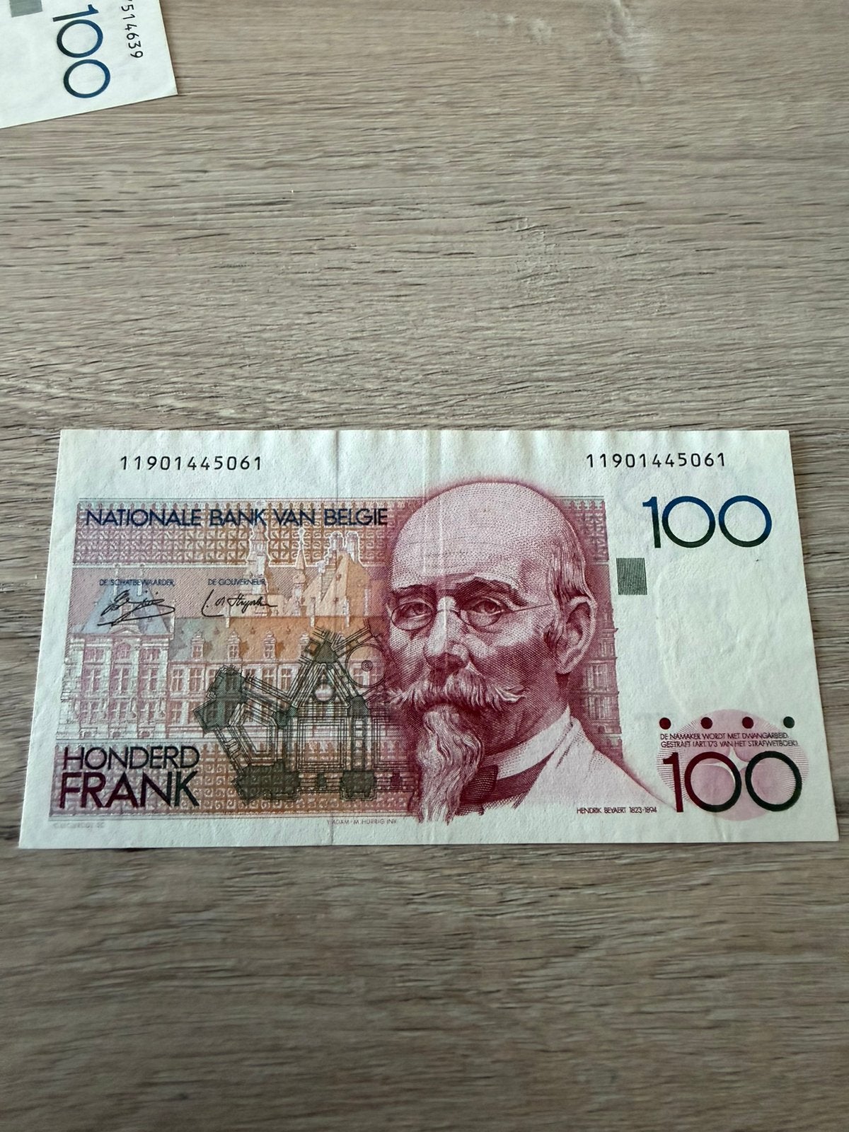 100 francs Beyaert, 1 signature latérale !, Timbres & Monnaies, Billets de banque | Europe | Billets non-euro, Enlèvement ou Envoi