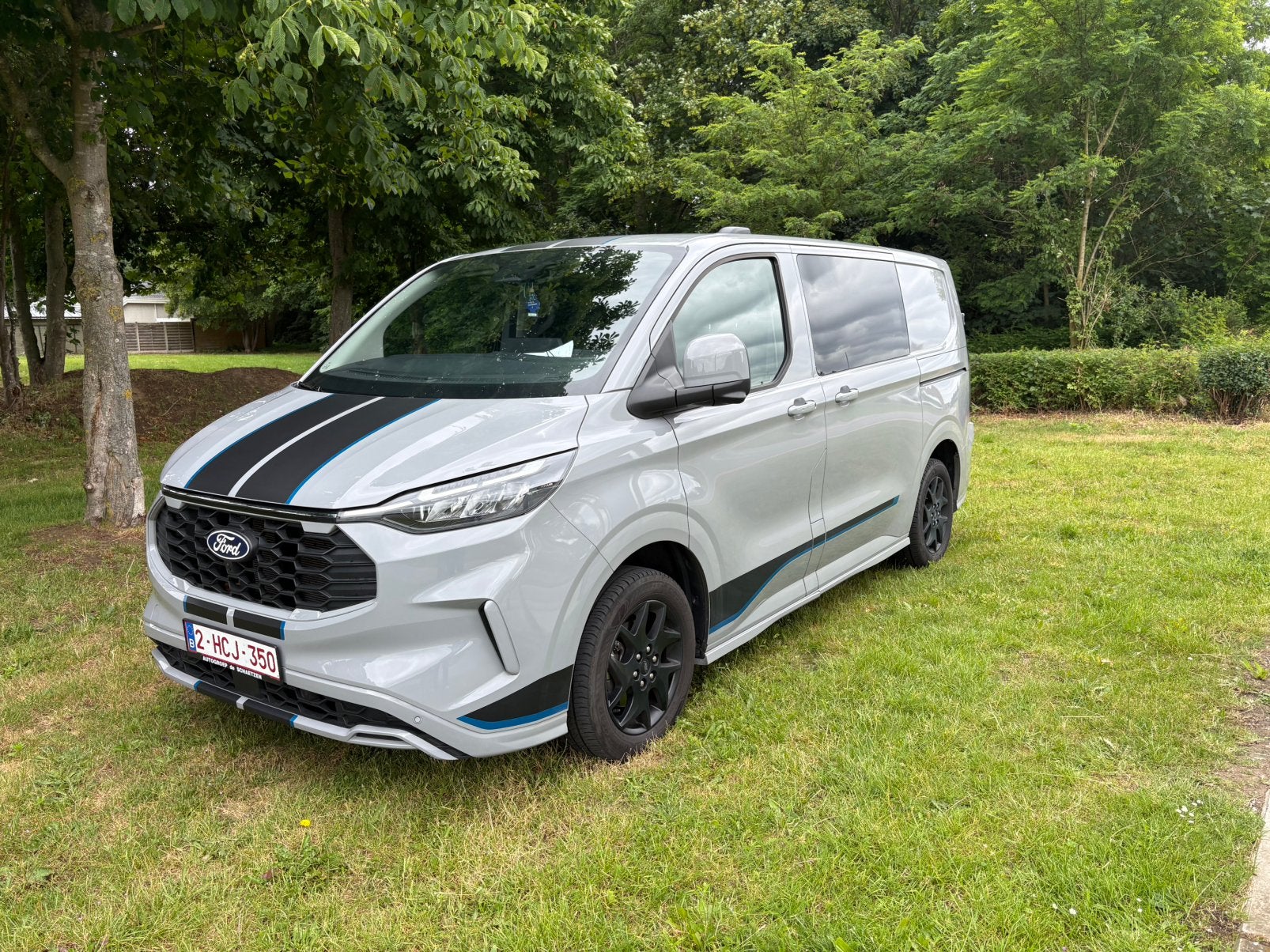 Ford transit custom sport, Autos, Argent ou Gris, Achat, Attache-remorque, Entreprise