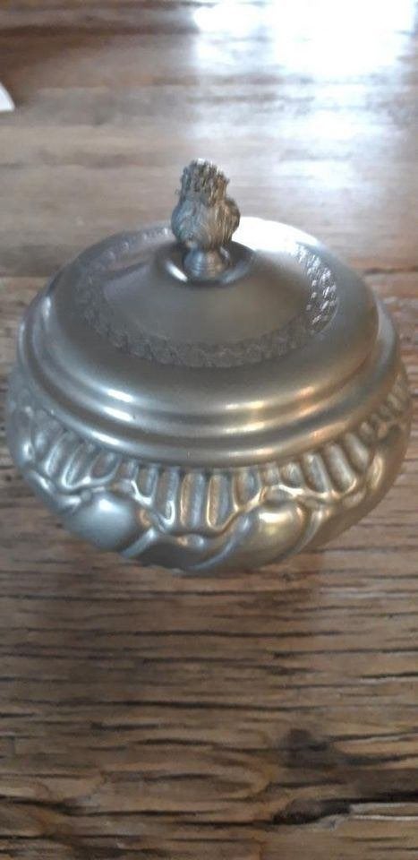 Tinnen tabakspot 1920-30 gestempeld, Ophalen of Verzenden