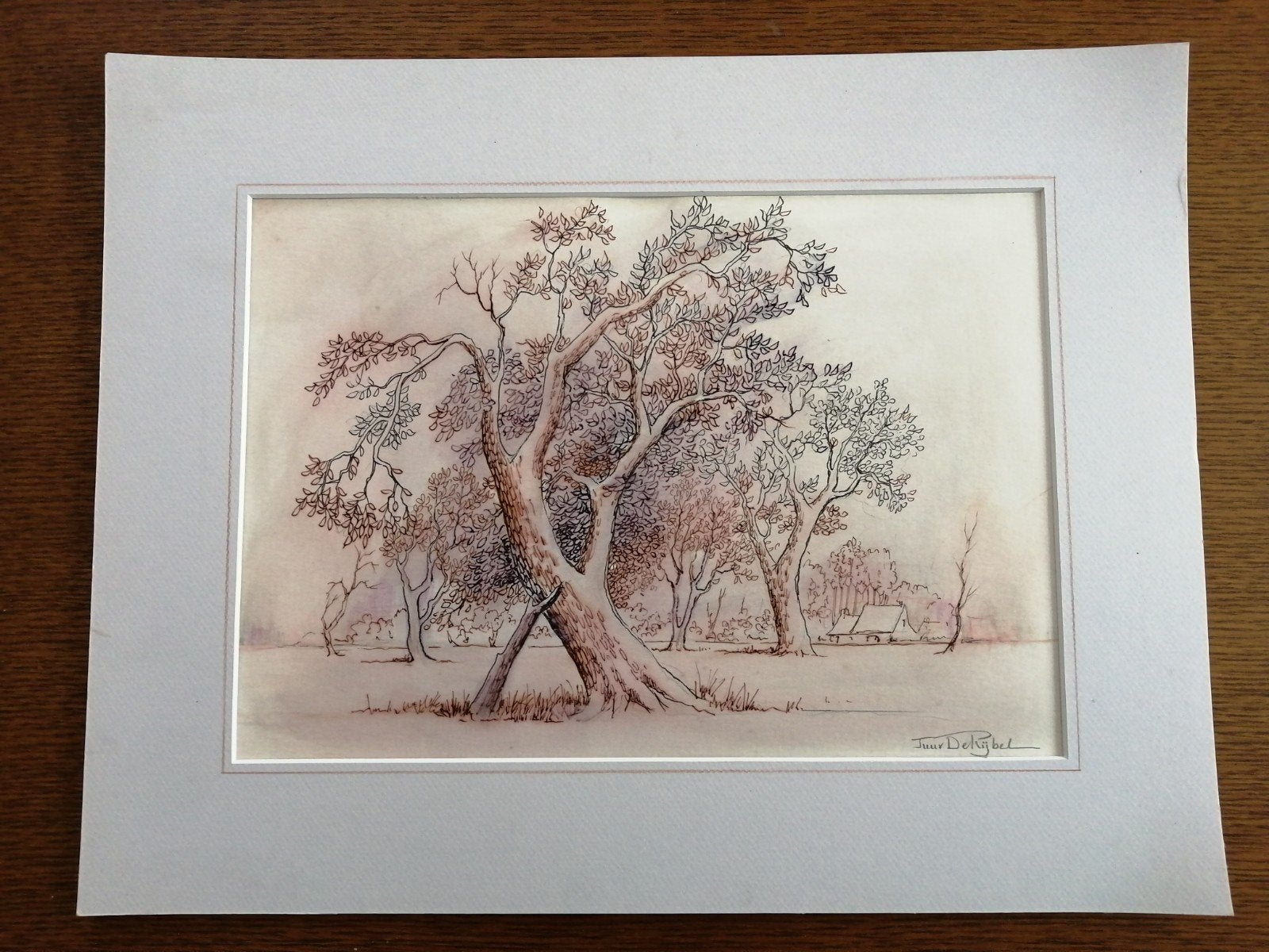 Kunstwerkje Tuur De Rijbel 45x35 cm, Enlèvement