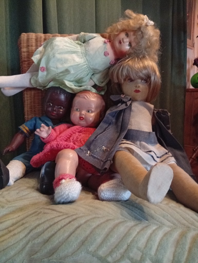 Lot de poupées vintage, Ophalen, Gebruikt, Pop