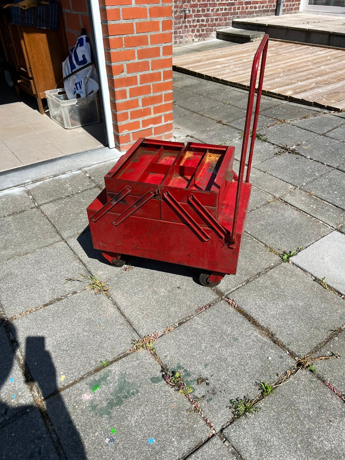 gereedschapskar/gereedschapskist op wielen, Ophalen, Gebruikt