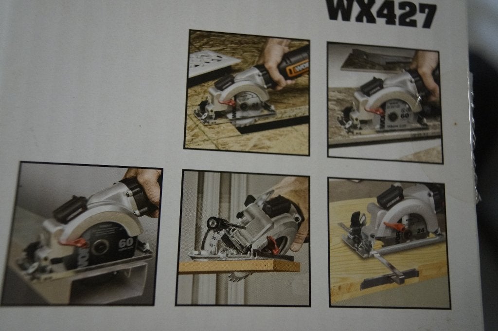 Scie plongeante Worx WX427-1 plus lames, 600 à 1200 watts, Enlèvement ou Envoi, Worx, Utilisé