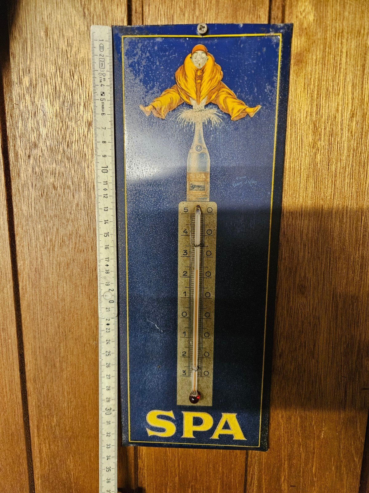 Spa thermometer blik 1959, Enlèvement