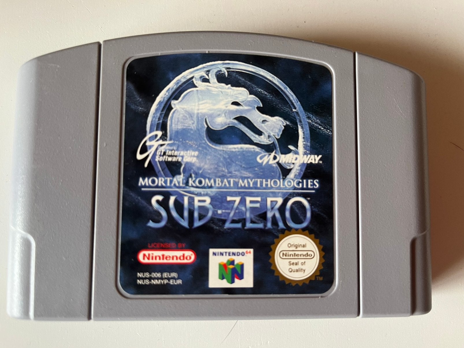 Sub zero mortal kombat, Games en Spelcomputers, Games | Nintendo 64, Ophalen, Zo goed als nieuw