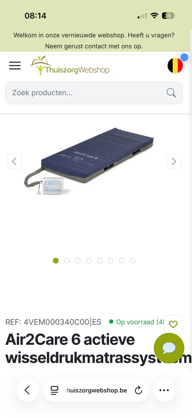 Anti-decubitus matras, Enlèvement, Comme neuf, Matelas