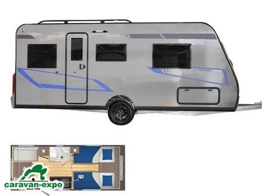 CARAVELAIR 492 SPORT LINE, Caravans en Kamperen, Caravans, Bedrijf, 5 tot 6 meter, Caravelair, Tot en met 4