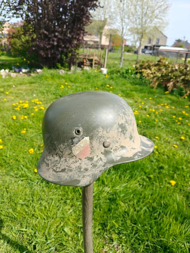 M35 EF62 3263 DD heer, Verzamelen, Ophalen of Verzenden, Landmacht, Helm of Baret