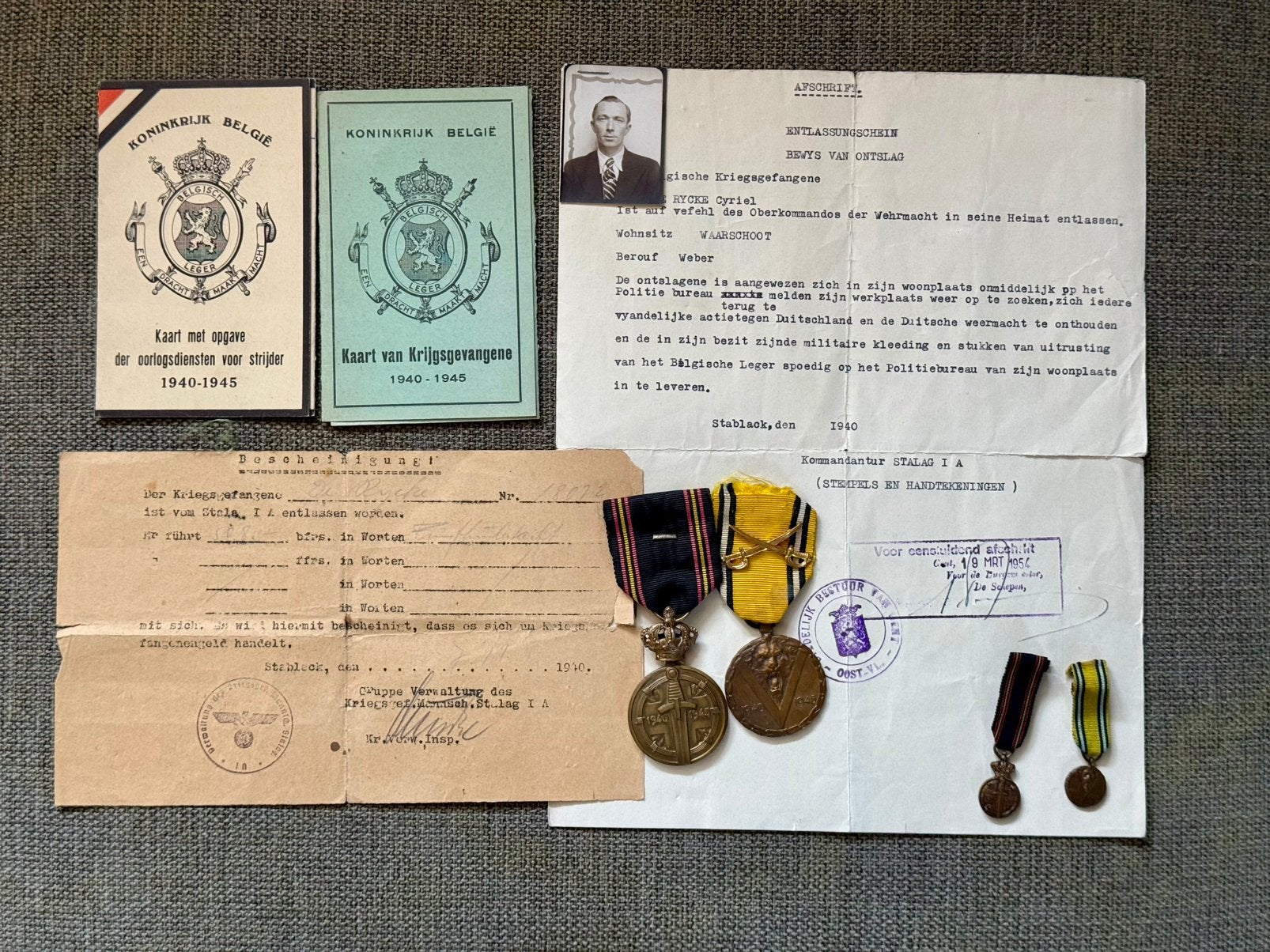 Konvolut soldaat 1ste Artillerieregiment 1939-1940, Verzamelen, Ophalen of Verzenden
