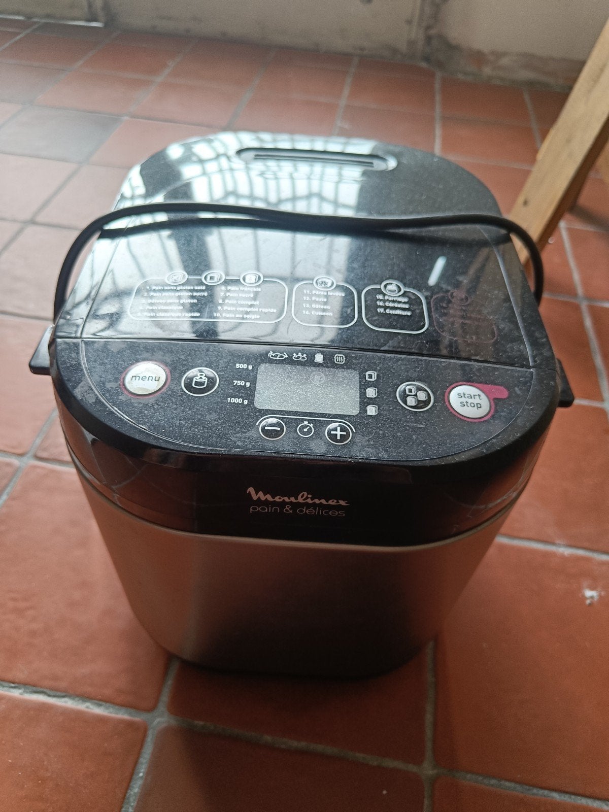 Moulinex Bread & Delices, Elektronische apparatuur, Broodbakmachines, 800 tot 1200 gram deeg, Ophalen, Met timer, Gebruikt