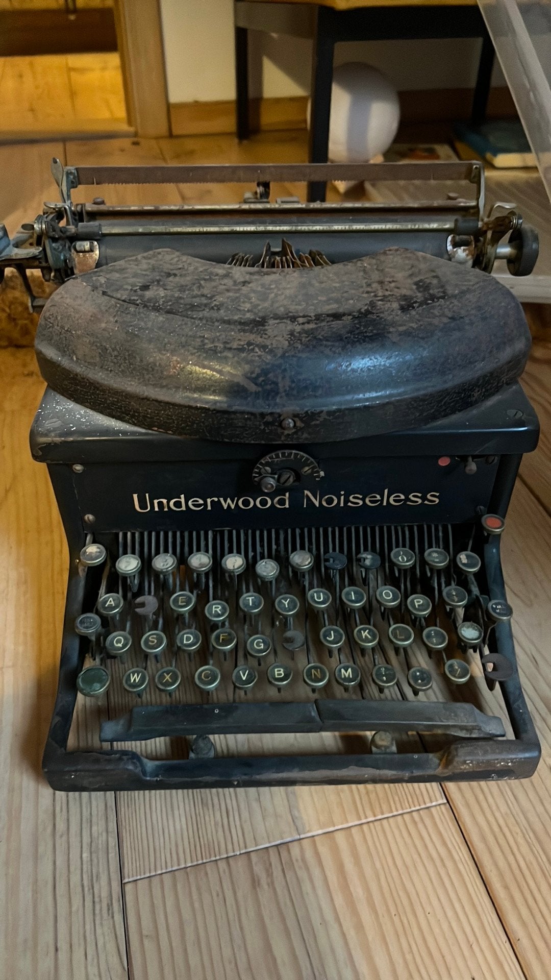 Underwood noiseless typmachine, Ophalen, Gebruikt
