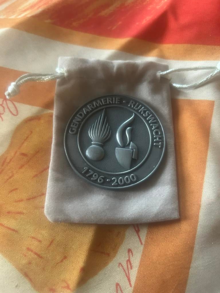 Medaille rijkswacht gendarmerie, Ophalen, Rijkswacht, Lintje, Medaille of Wings