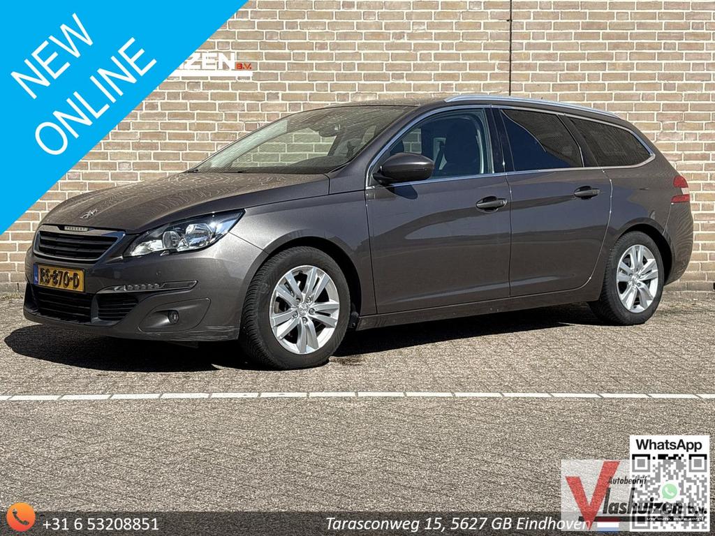 Peugeot 308 SW 1.6 BlueHDI Active | Navi | Climate | Cruise, Auto's, Peugeot, Parkeersensor, 85 g/km, Bedrijf, Zilver of Grijs