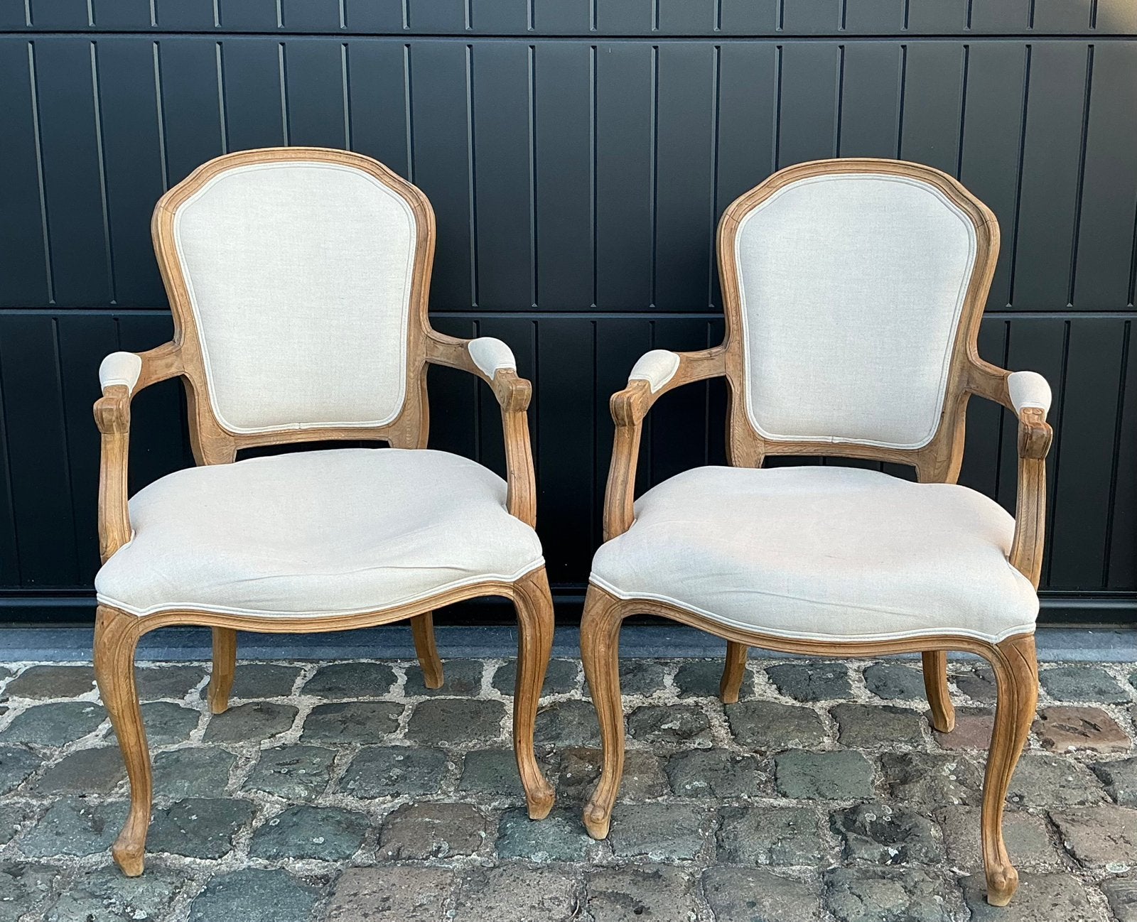Paire (2) fauteuils convertibles de style Louis XV, Antiquités & Art, Enlèvement