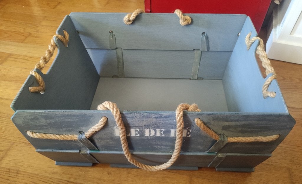 Caisse en bois île de Ré ️, Maison & Meubles, Accessoires pour la Maison | Coffres, Comme neuf, 5 – 50, Moins de 50 cm, 50 à 100 cm