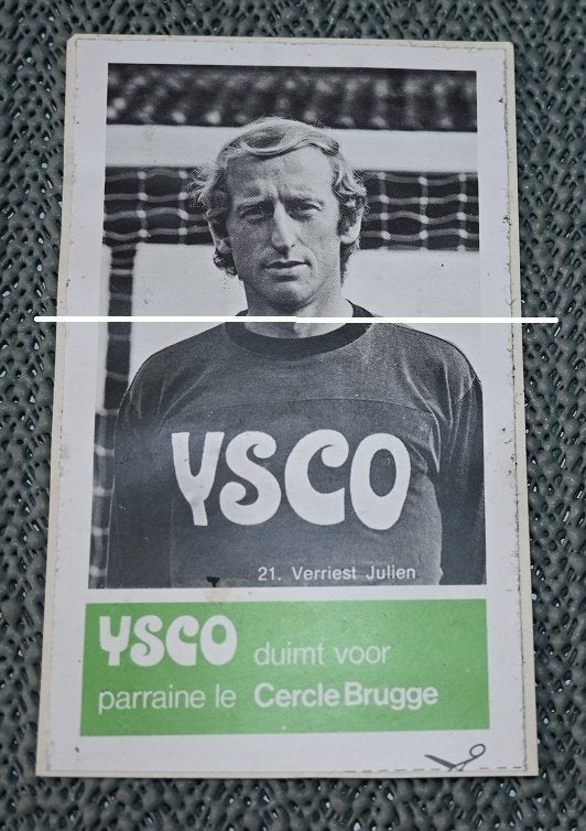 Cercle Brugge / Ysco / 21 Verriest Julien / sticker, Verzamelen, Verzenden, Gebruikt, Poster, Plaatje of Sticker
