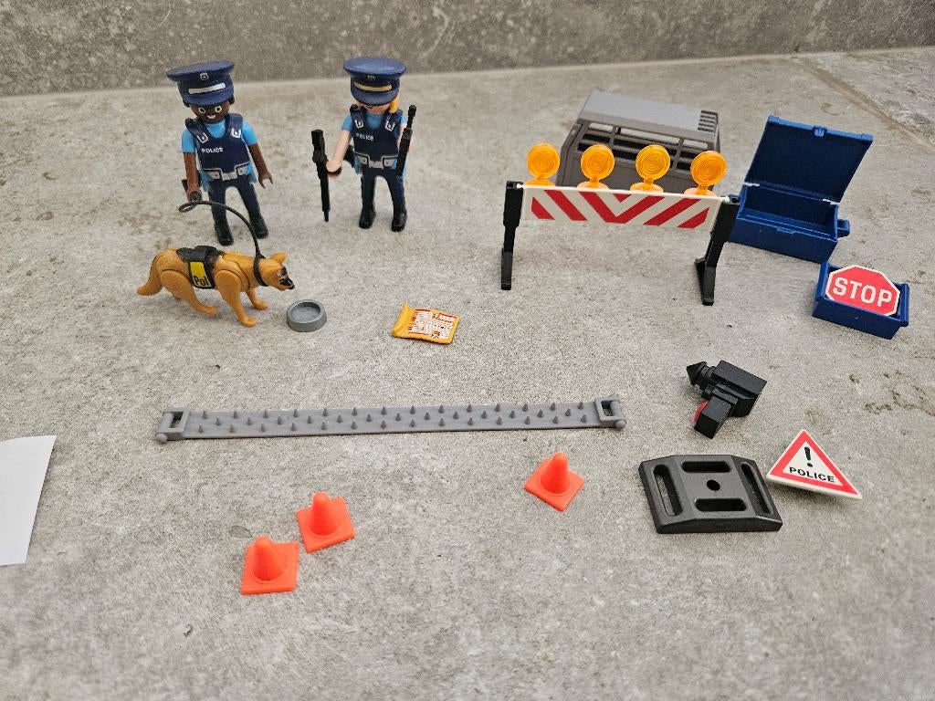 Playmobil Politiestraatblokkering 6878, Kinderen en Baby's, Speelgoed | Playmobil, Ophalen of Verzenden, Zo goed als nieuw, Complete set
