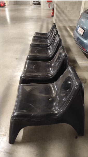 5 prachtige stevige Lounge stoelen, Tuin en Terras, Ophalen, Gebruikt, Kunststof, Stapelbaar