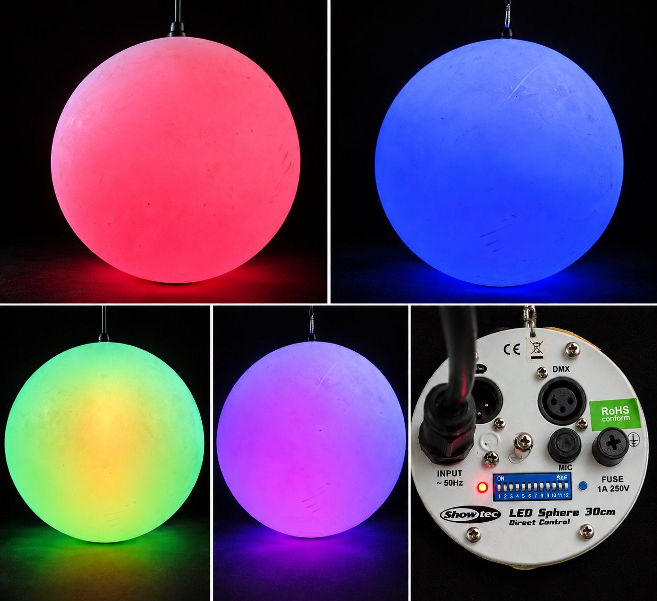 Showtec LED Sphere 30cm bol, Enlèvement ou Envoi, Utilisé, Lumières
