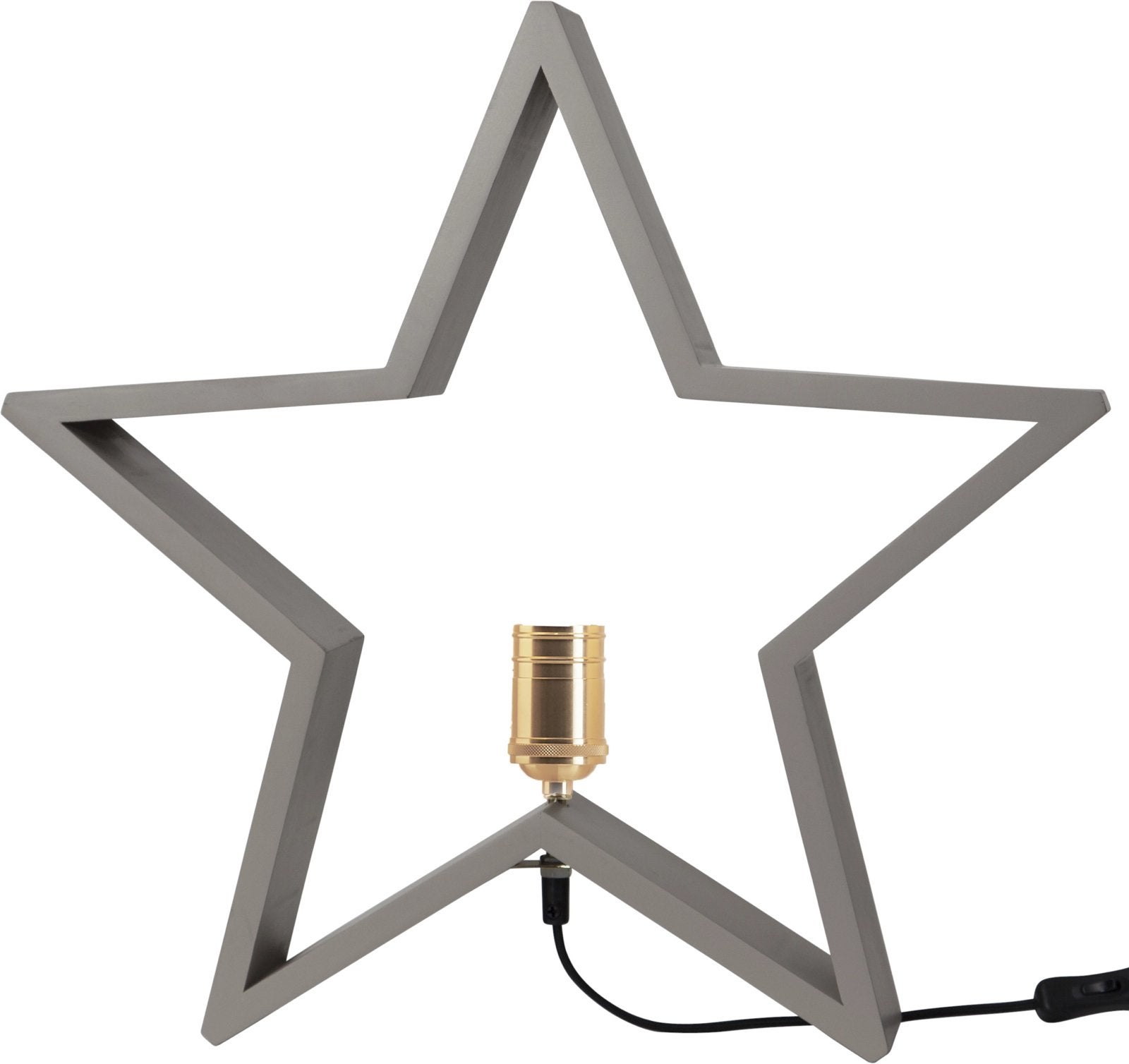 Star Trading houten decoratie lamp grijs, Ophalen, Overige typen, Overige merken, 48 cm