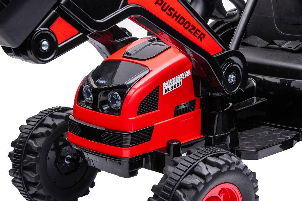 Tracteur-Bulldozer «Pushdozer» • 12V 7Ah AVEC Excavatrice, Enlèvement, Neuf