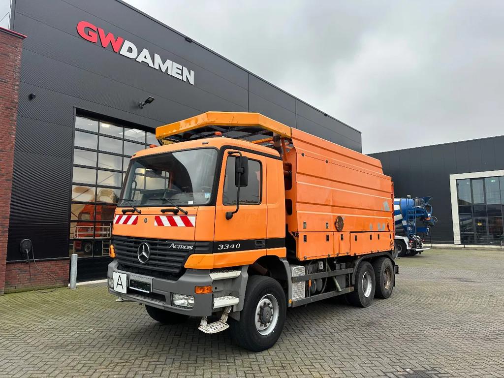 Mercedes-Benz Actros 3340 6x6 Kanalreinigung + Wasserruckgew, Auto's, 400 pk, Overige kleuren, Mercedes-Benz, Diesel