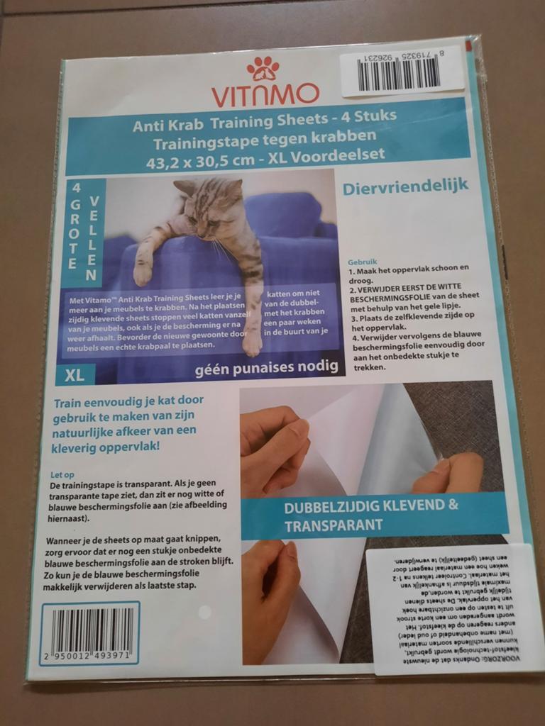 Anti Krab Training Sheets voor katten 4 stuks dubbelklevend, Livres, Informatique & Ordinateur, Enlèvement ou Envoi