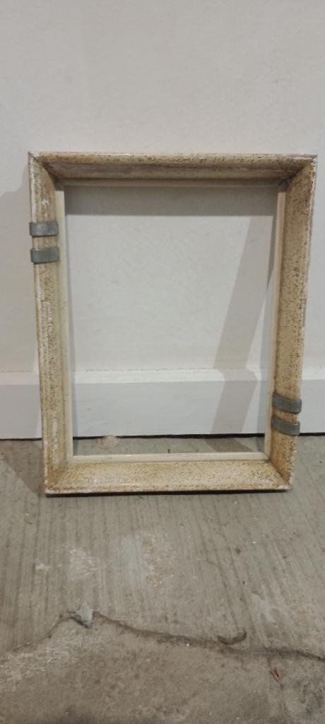 Oude houten lege lijst, 18x24, c66, Huis en Inrichting, Woonaccessoires | Lijsten, Gebruikt, Hout, Ophalen