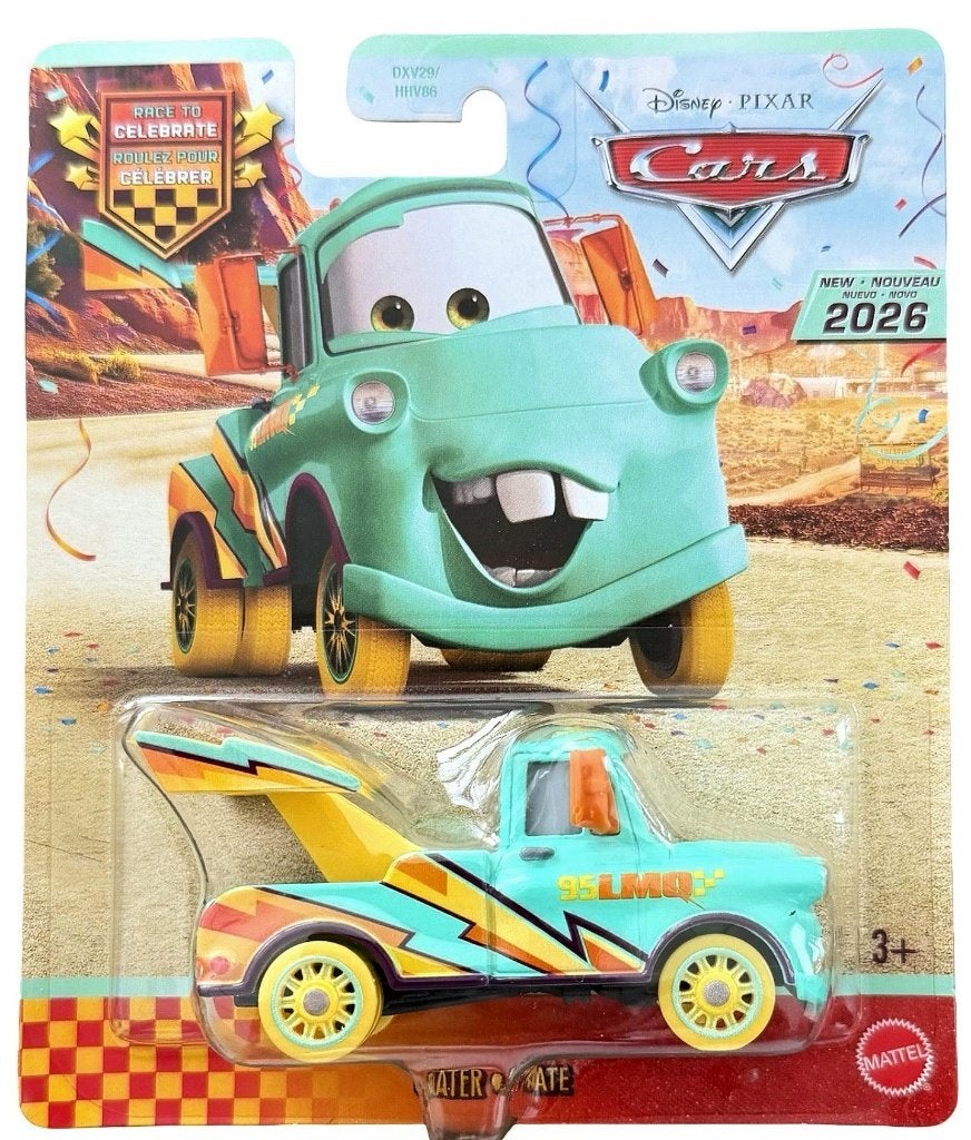 Disney Pixar Cars Mater race to celebrate, Ophalen of Verzenden, Nieuw