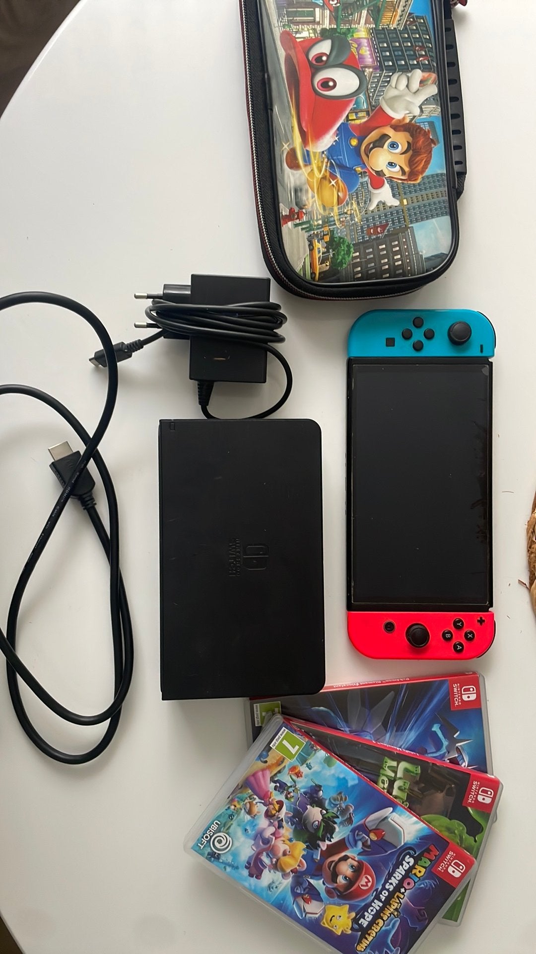 Switch oled, Consoles de jeu & Jeux vidéo, Enlèvement ou Envoi, Utilisé, Switch OLED, Avec jeux
