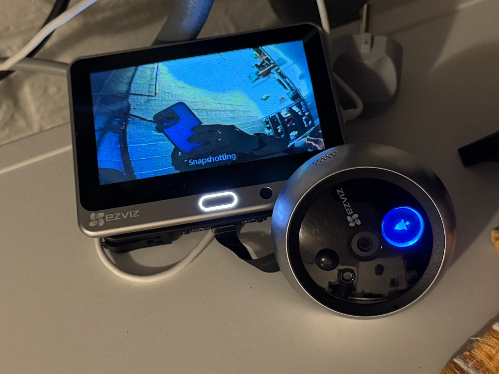 EZVIZ Beveiligingscamera Deur Kijkgaatje, Audio, Tv en Foto, Videobewaking, Ophalen, Gebruikt