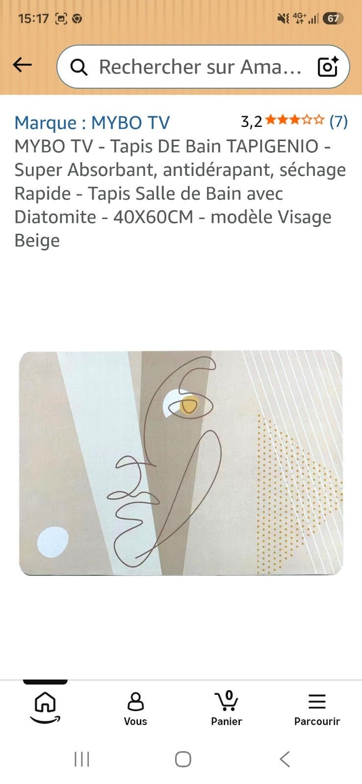 Tapis salle de bain, Enlèvement ou Envoi